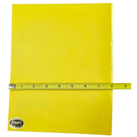 Vintage Recipe Book File Folder Stylecraft Yellow Cute - Picture 8 of 10